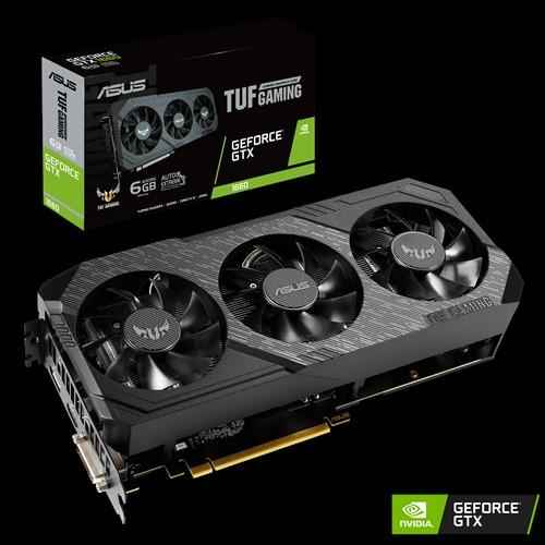 ASUS nVidia TUF3-GTX1660-6G-GAMING GeForce GTX1660 6GB GDDR5, 1x DP,