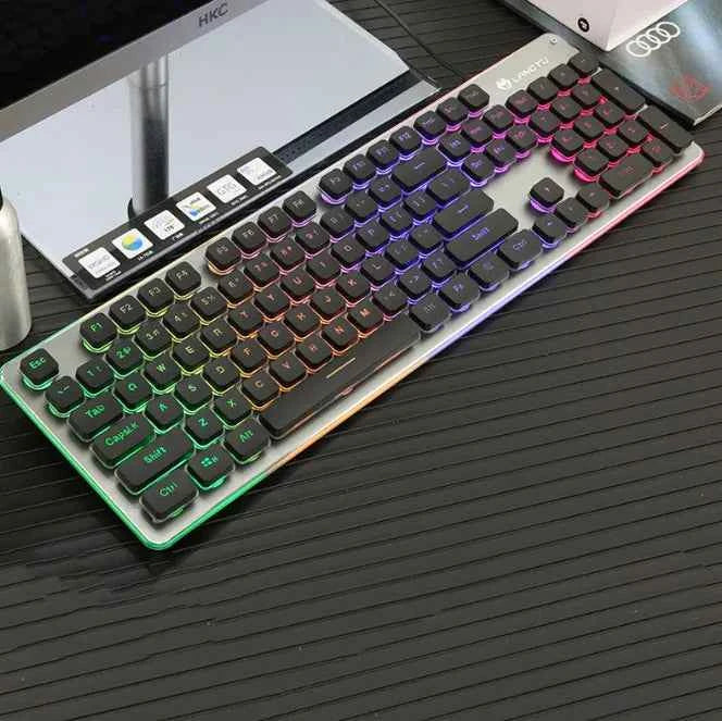 Wired Film Luminous USB Keyboard – Typing &amp; Gaming Elevated