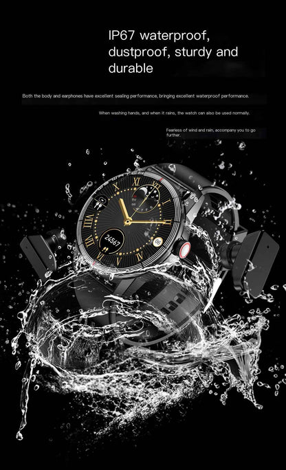 R6 V22 TWS Smartwatch with Heart Rate & Blood Oxygen