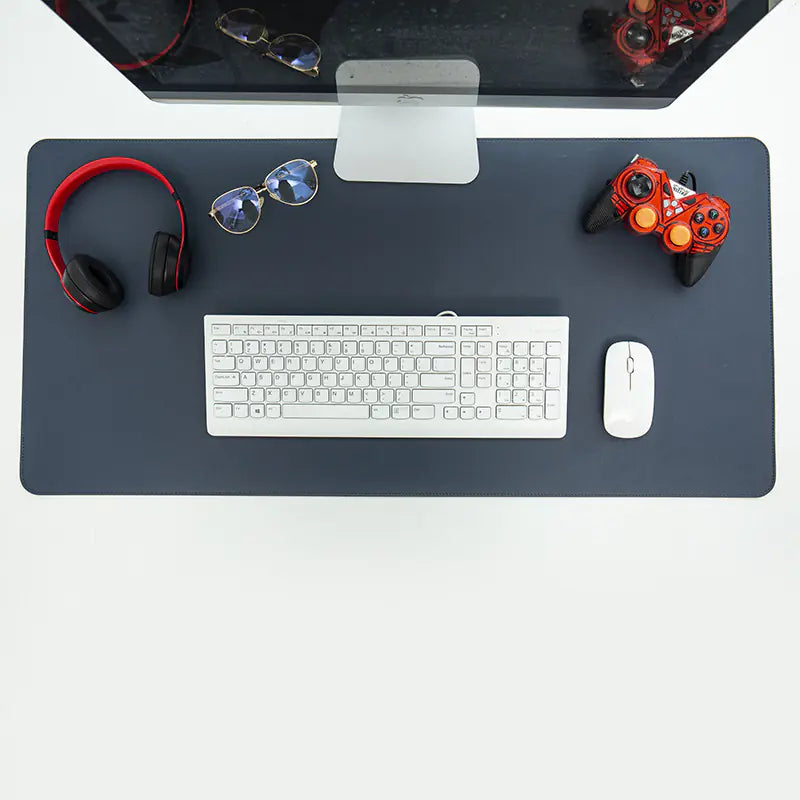 Large Waterproof Leather Desk Mouse Pad with Logo Design