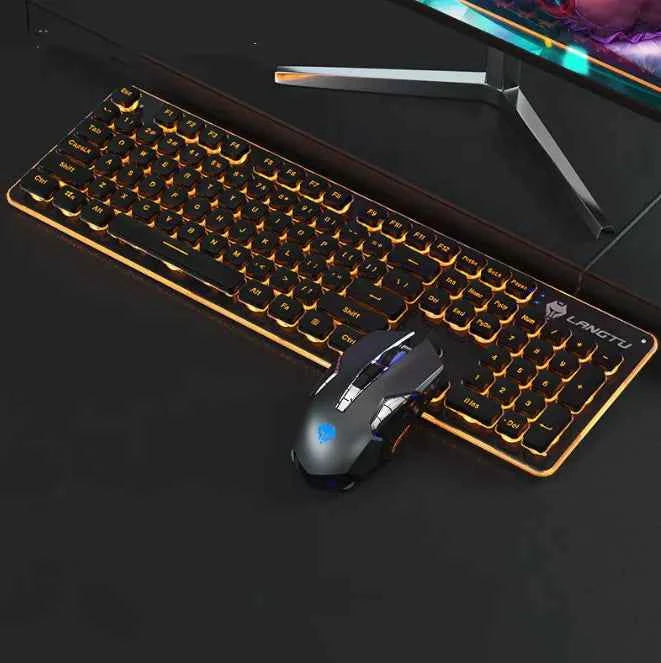 Wired Film Luminous USB Keyboard – Typing &amp; Gaming Elevated