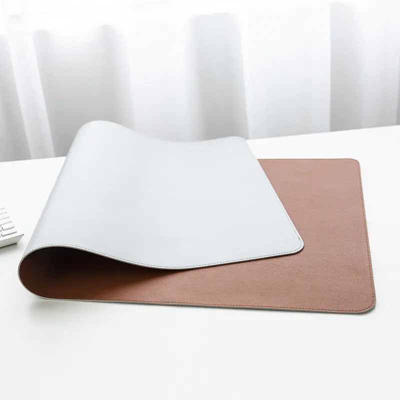Large Waterproof Leather Desk Mouse Pad with Logo Design