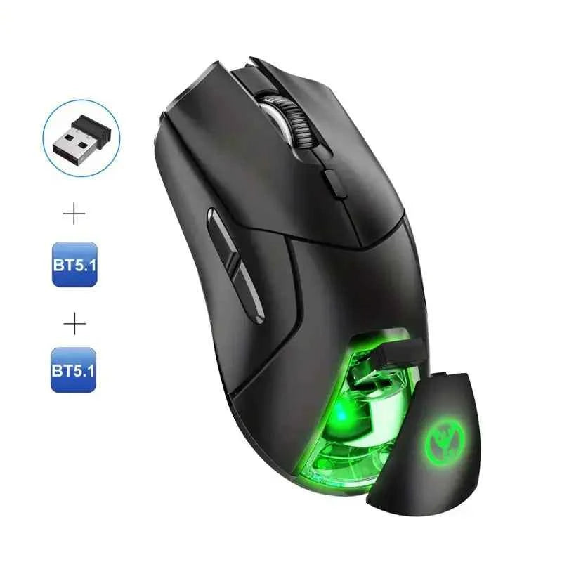 HXSJ 2.4G Wireless Mute Game Mouse with 4000DPI