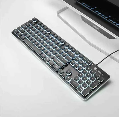 Wired Film Luminous USB Keyboard – Typing &amp; Gaming Elevated