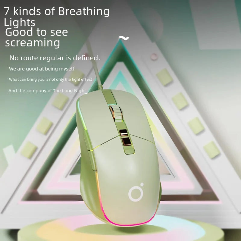 G308 Wired Silent Gaming Mouse for Office and Laptop