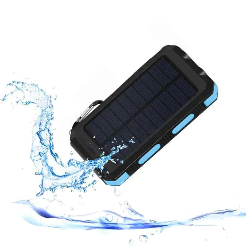 Jumbo Capacity 20,000 mAh Waterproof Solar Power Bank