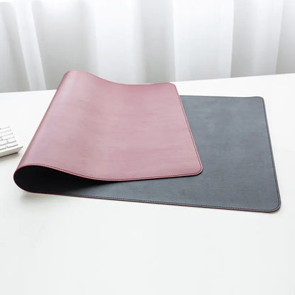 Large Waterproof Leather Desk Mouse Pad with Logo Design