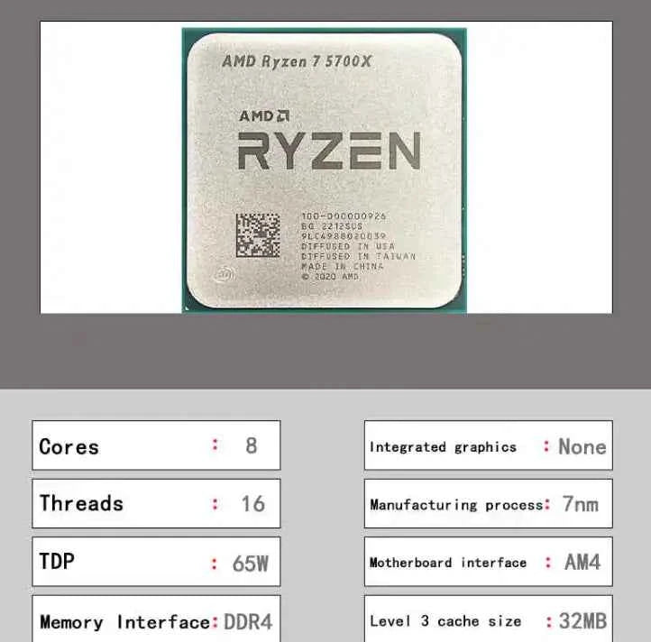 AMD 5700X with TUF B550M