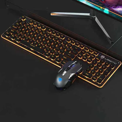 Wired Film Luminous USB Keyboard – Typing &amp; Gaming Elevated