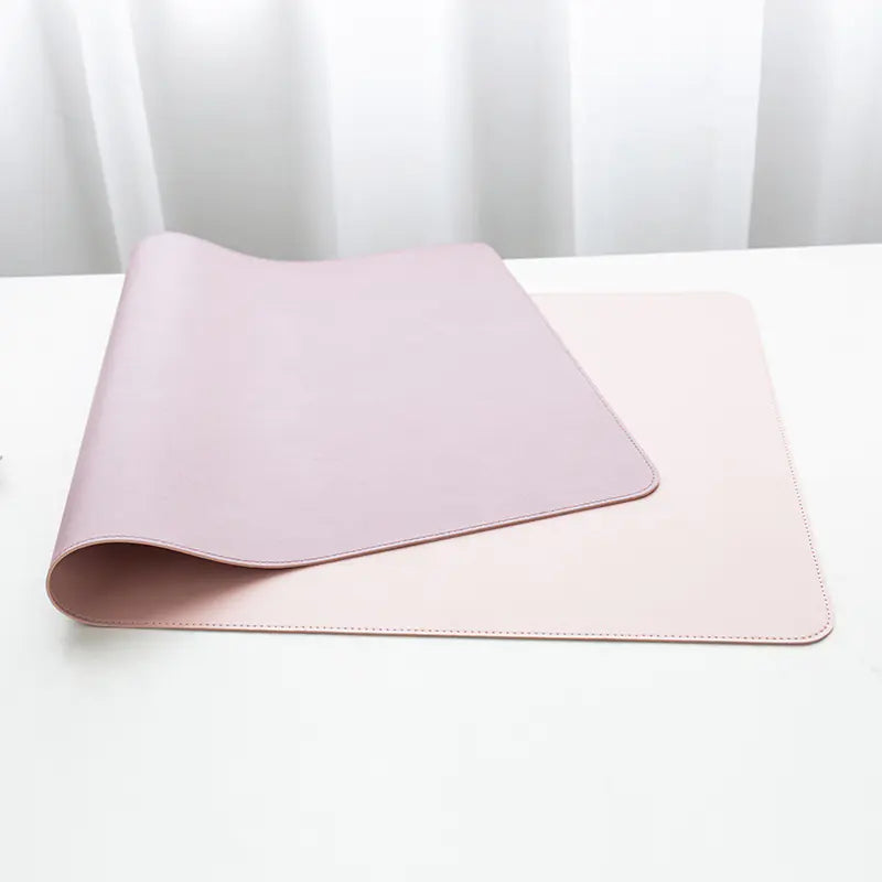 Large Waterproof Leather Desk Mouse Pad with Logo Design