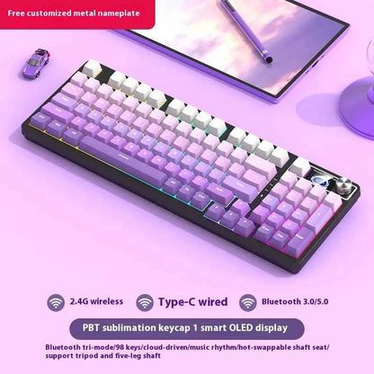 98 Key Wireless Bluetooth Three-model Mechanical Keyboard Gaming Electronic Sports Office
