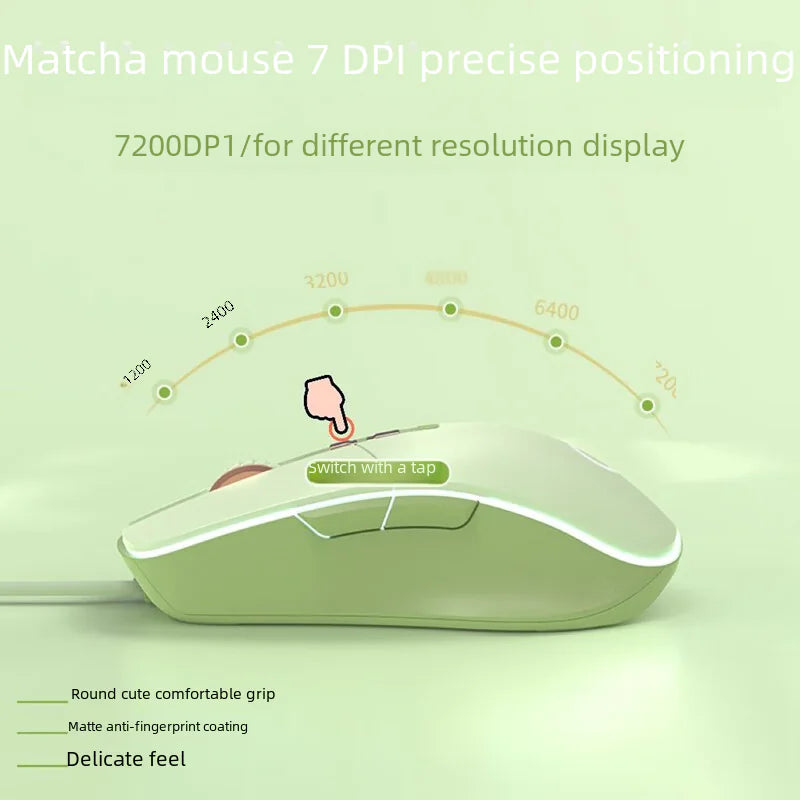 G308 Wired Silent Gaming Mouse for Office and Laptop