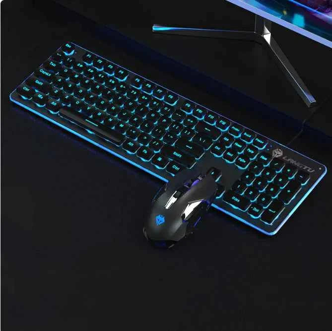 Wired Film Luminous USB Keyboard – Typing &amp; Gaming Elevated