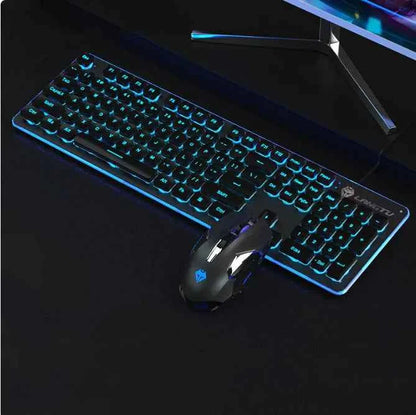Wired Film Luminous USB Keyboard – Typing &amp; Gaming Elevated
