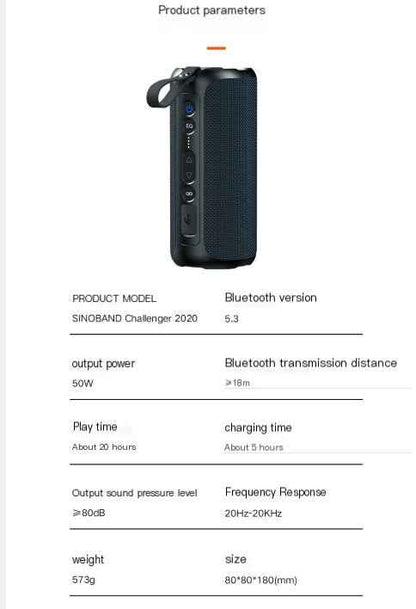 Ortizan 40W Portable Bluetooth Speakers with IPX7 Waterproof