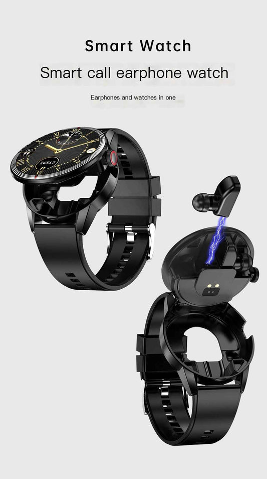 R6 V22 TWS Smartwatch with Heart Rate & Blood Oxygen