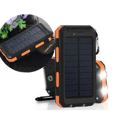 Jumbo Capacity 20,000 mAh Waterproof Solar Power Bank