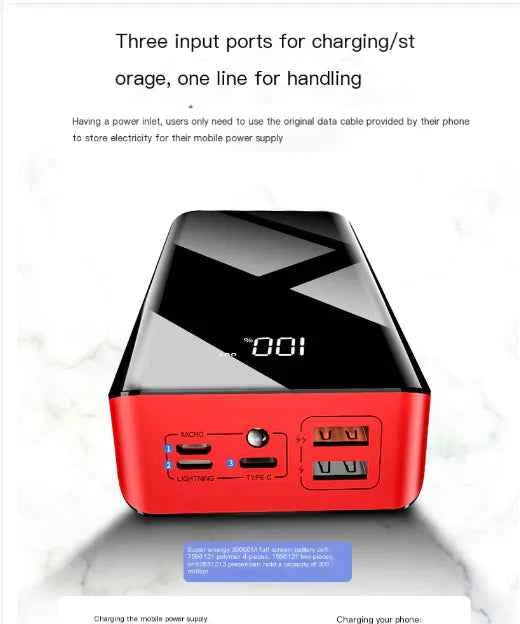 Custom Polymer Power Bank with Digital Display 30000mAh