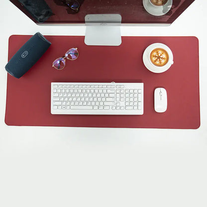 Large Waterproof Leather Desk Mouse Pad with Logo Design